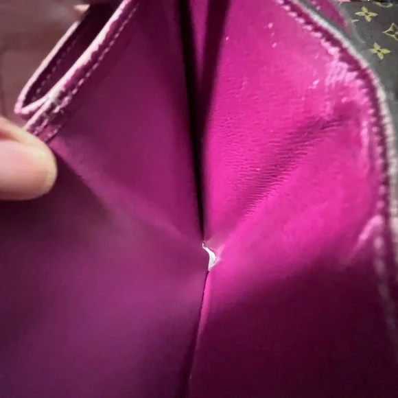 LV Epi Purple Trifold Wallet - Picture 4 of 9